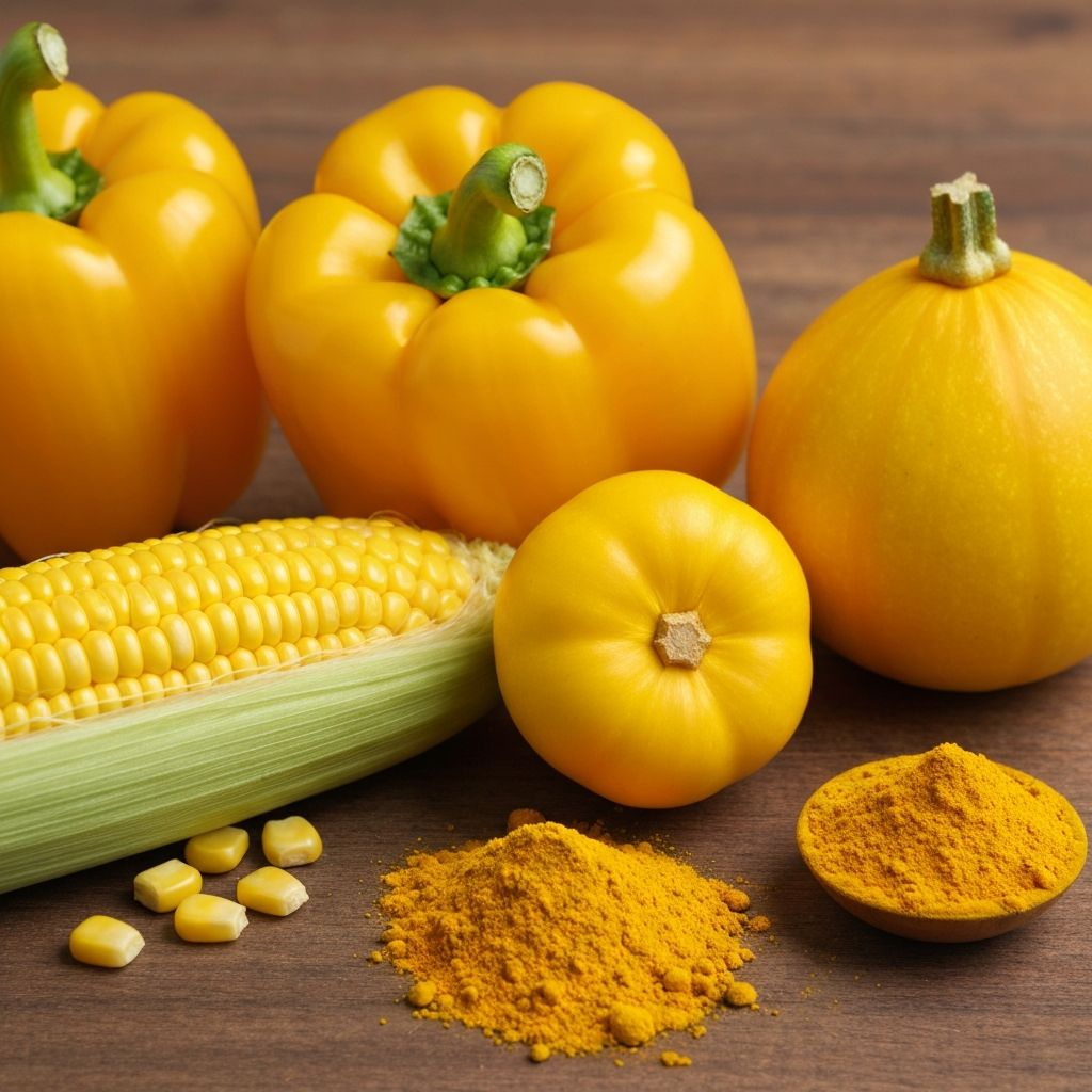 Légumes jaunes riches en xanthophylles